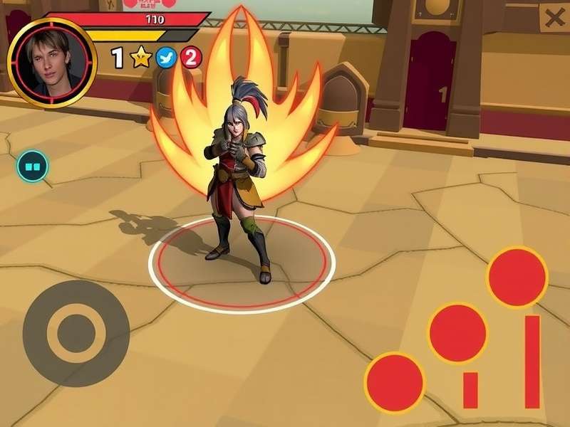 Garam Garam Gladiator gameplay screenshot showing character combat